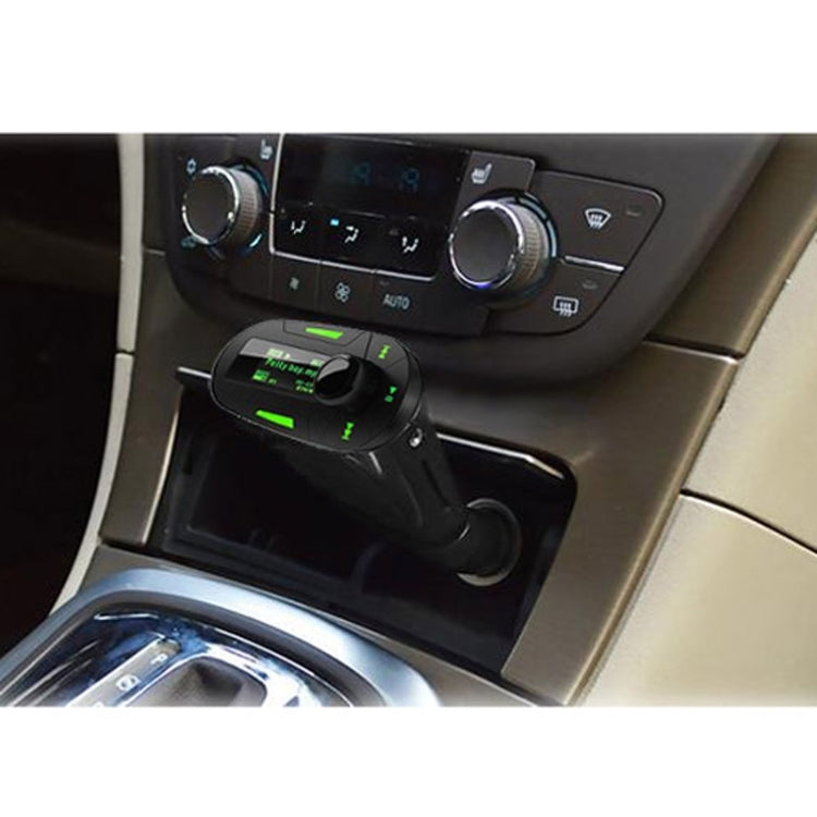 Car MP3 Player Wireless FM Transmitter with Remote Control and 1.1 inch Screen, Support USB and SD / MMC Card Slot