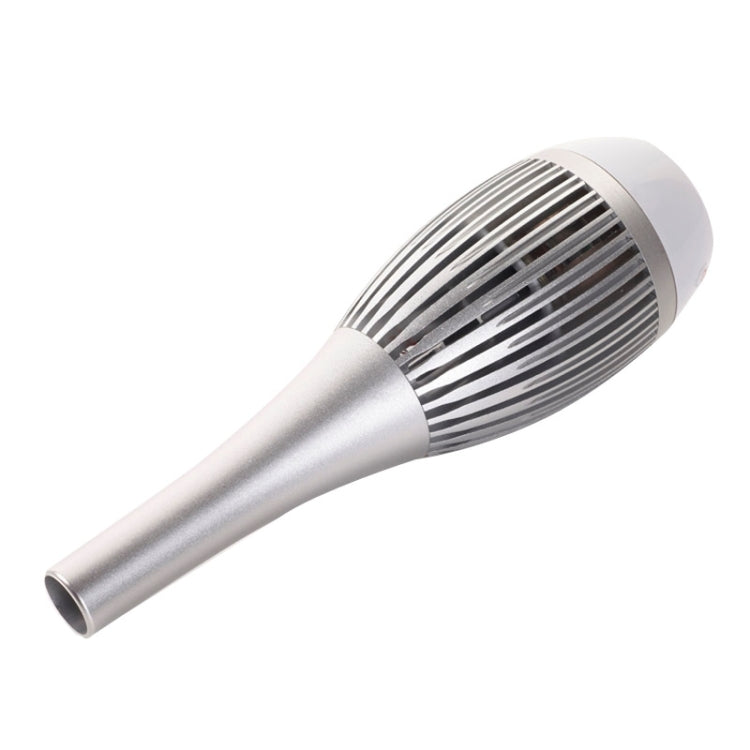Portable Flower Vase Bluetooth Speaker with LED Light and Handsfree Function(Silver)
