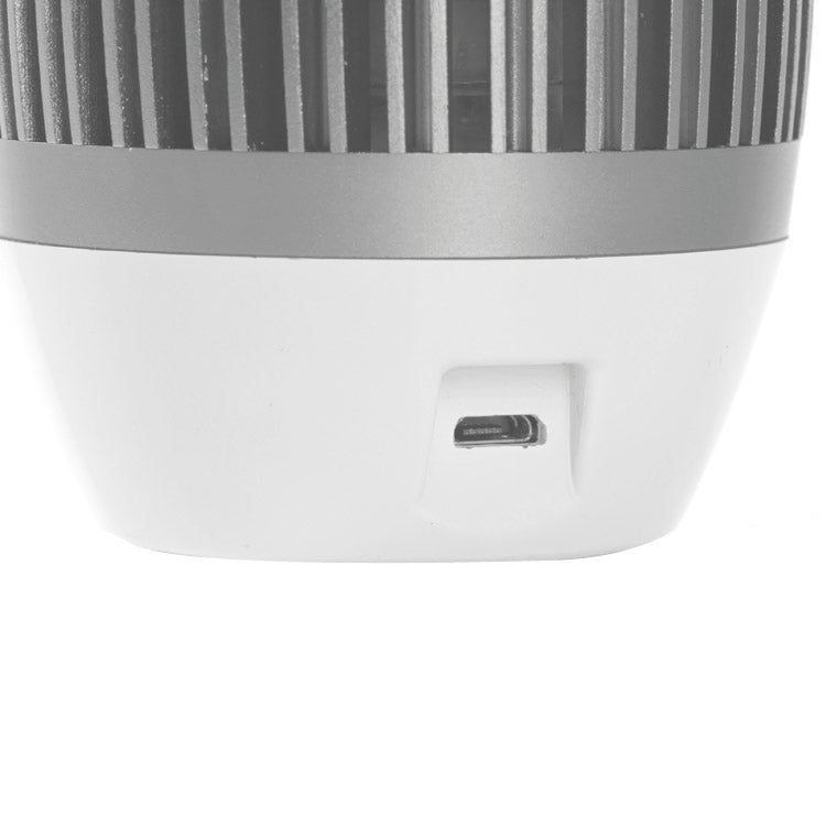 Portable Flower Vase Bluetooth Speaker with LED Light and Handsfree Function(Silver)