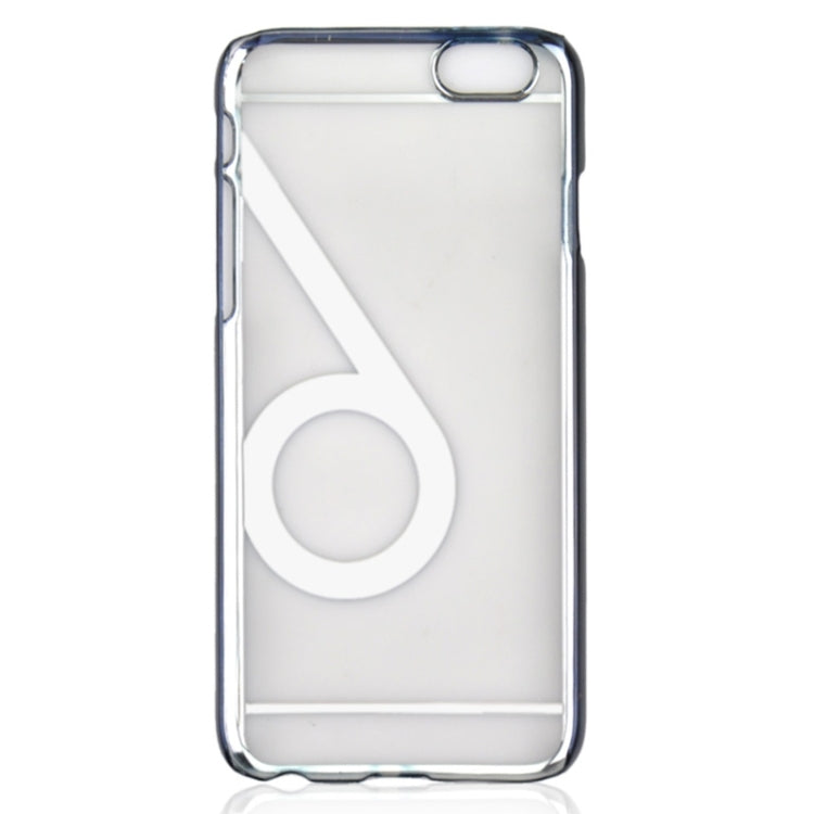 Num 6 Pattern Ultra-thin Plating Skinning Protective Hard Case for iPhone 6 & 6S