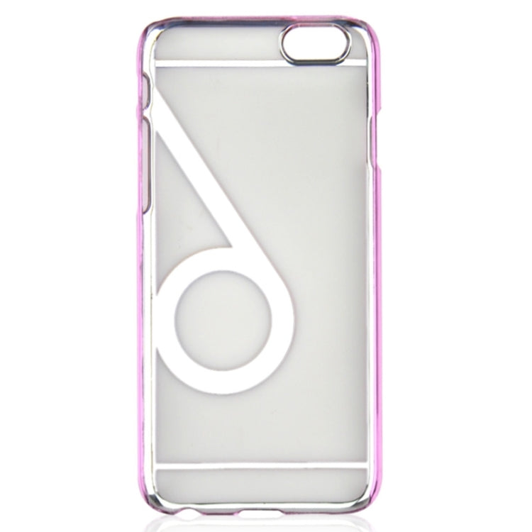 Num 6 Pattern Ultra-thin Plating Skinning Protective Hard Case for iPhone 6 & 6S