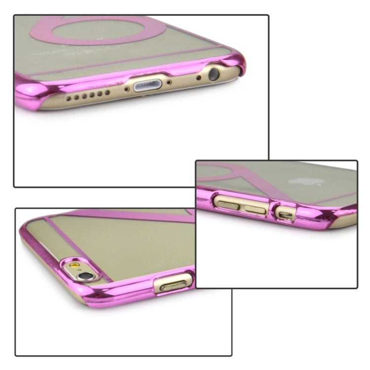 Num 6 Pattern Ultra-thin Plating Skinning Protective Hard Case for iPhone 6 & 6S