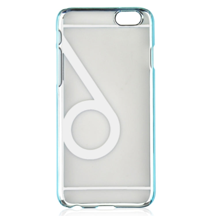 Num 6 Pattern Ultra-thin Plating Skinning Protective Hard Case for iPhone 6 & 6S