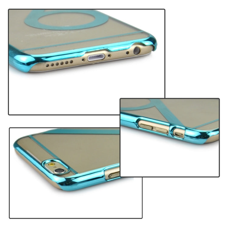Num 6 Pattern Ultra-thin Plating Skinning Protective Hard Case for iPhone 6 & 6S