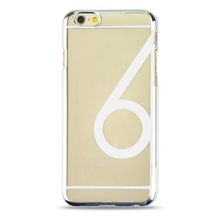Num 6 Pattern Ultra-thin Plating Skinning Protective Hard Case for iPhone 6 & 6S