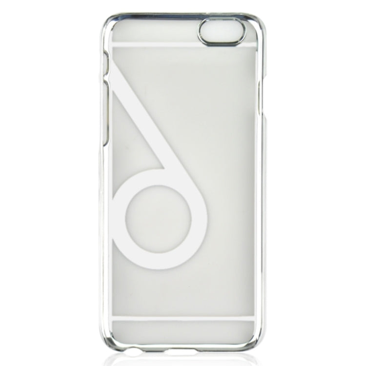 Num 6 Pattern Ultra-thin Plating Skinning Protective Hard Case for iPhone 6 & 6S