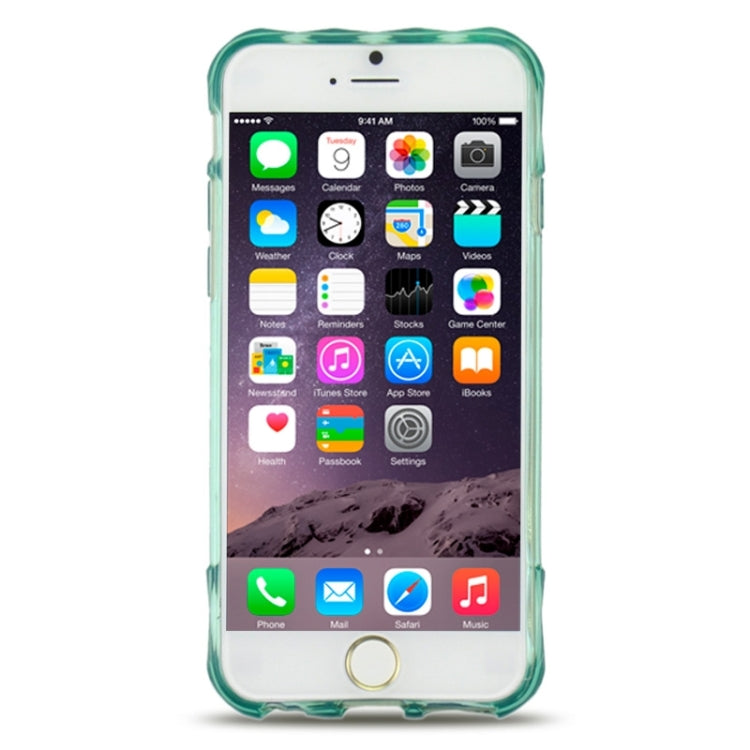 0.6mm Ultra-thin Double Fans Diamond-encrusted TPU Case for iPhone 6 & 6S