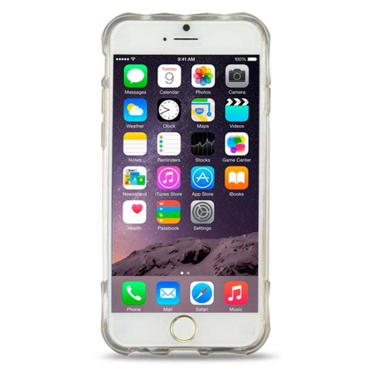 0.6mm Ultra-thin Double Fans Diamond-encrusted TPU Case for iPhone 6 & 6S