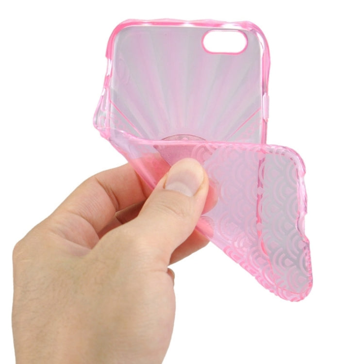 Fan Texture Diamond-encrusted TPU Case for iPhone 6 & 6S