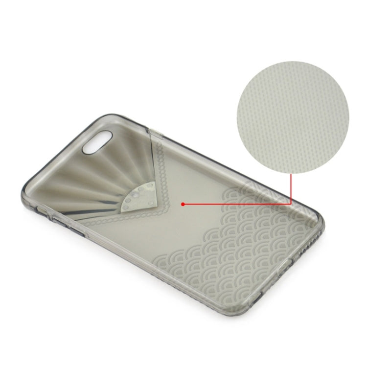 Fan Texture Diamond-encrusted TPU Case for iPhone 6 & 6S