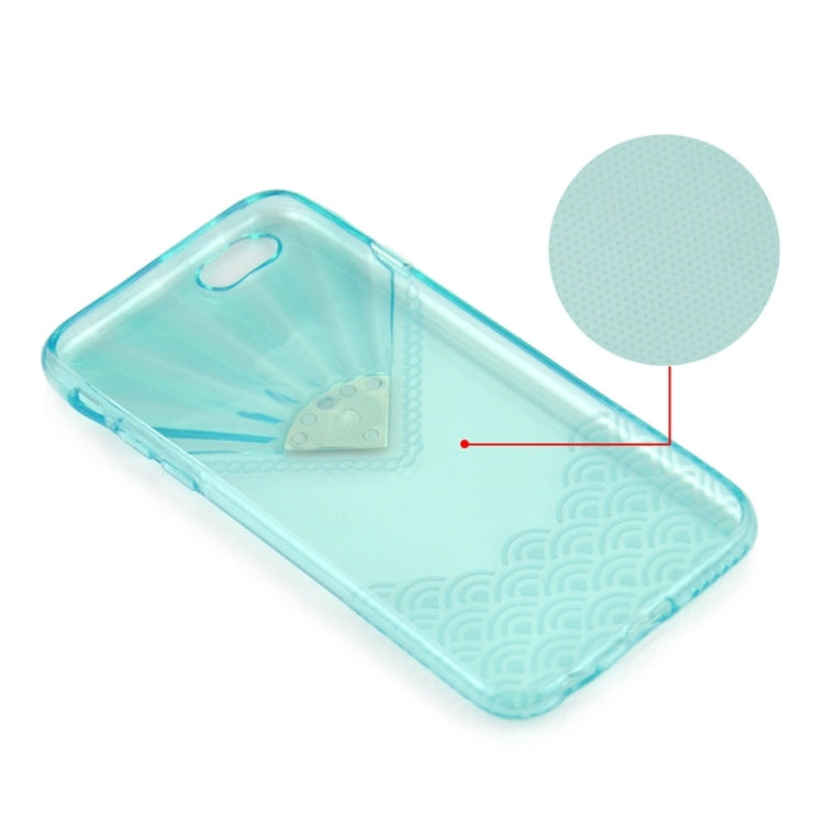 Fan Texture Diamond-encrusted TPU Case for iPhone 6 & 6S