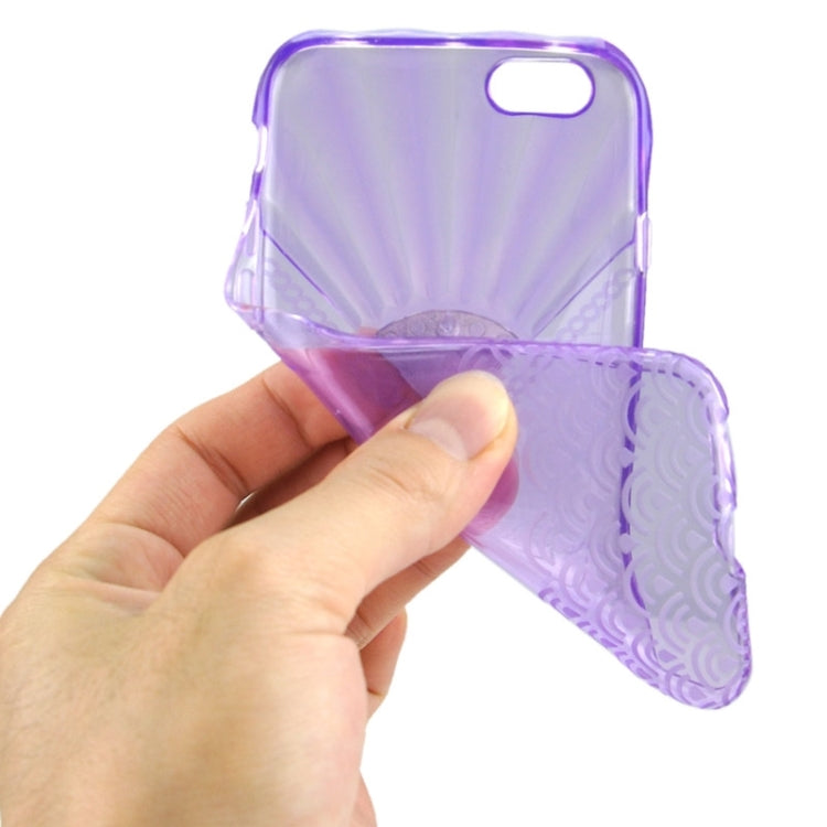 Fan Texture Diamond-encrusted TPU Case for iPhone 6 & 6S