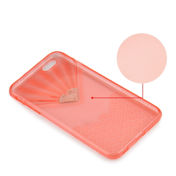 Fan Texture Diamond-encrusted TPU Case for iPhone 6 & 6S