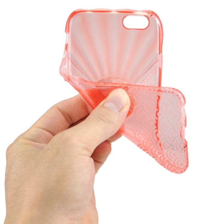 Fan Texture Diamond-encrusted TPU Case for iPhone 6 & 6S
