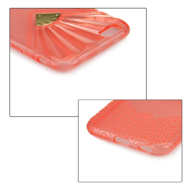 Fan Texture Diamond-encrusted TPU Case for iPhone 6 & 6S