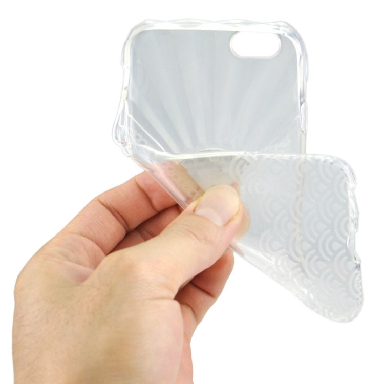 Fan Texture Diamond-encrusted TPU Case for iPhone 6 & 6S