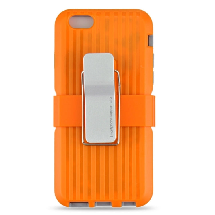 Plastic and TPU Combination Case with Rotatable Clip and Holder for iPhone 6 & 6S