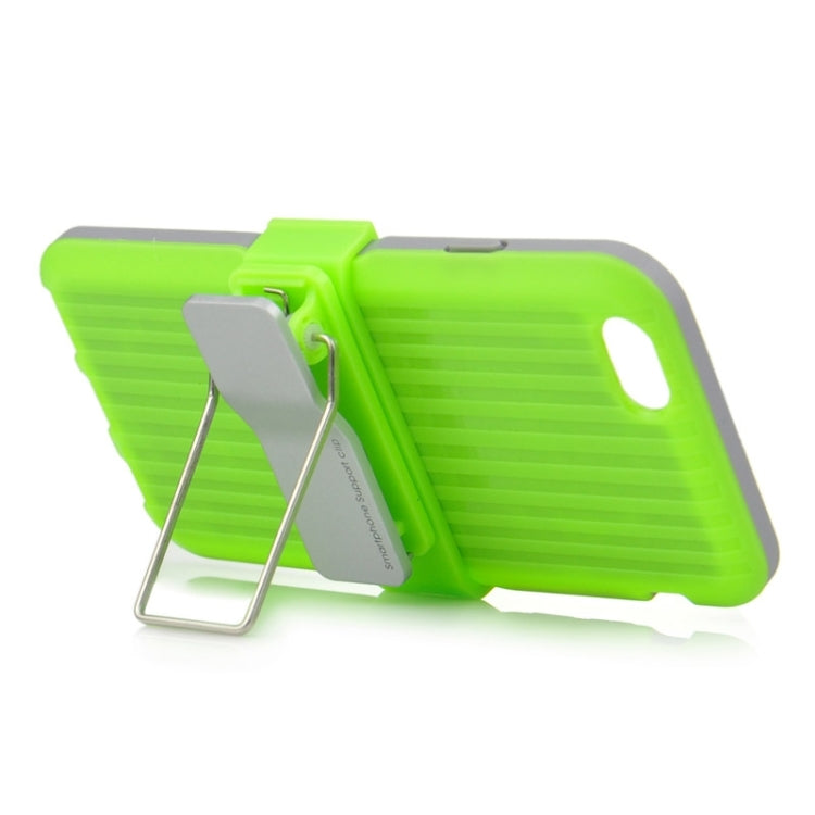 Plastic and TPU Combination Case with Rotatable Clip and Holder for iPhone 6 & 6S