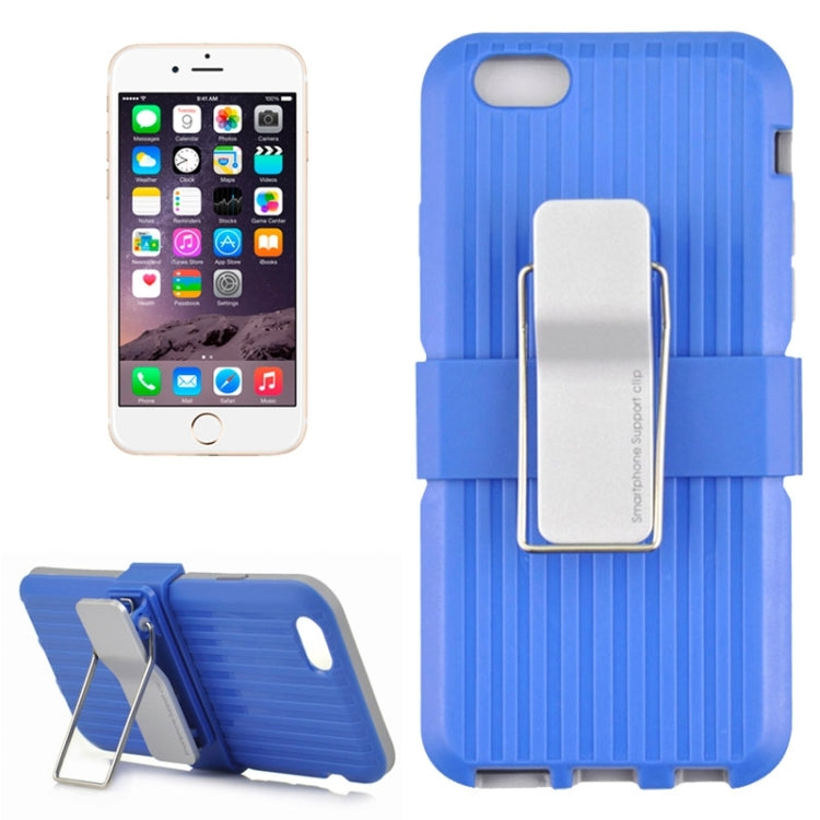 Plastic and TPU Combination Case with Rotatable Clip and Holder for iPhone 6 & 6S