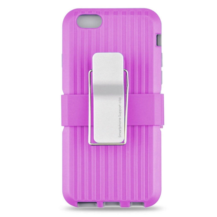 Plastic and TPU Combination Case with Rotatable Clip and Holder for iPhone 6 & 6S