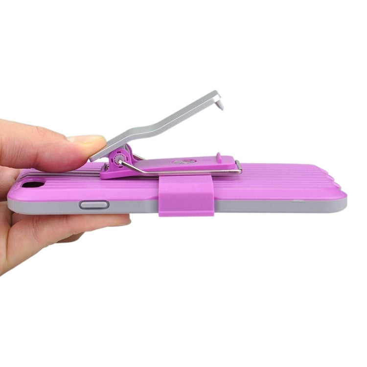 Plastic and TPU Combination Case with Rotatable Clip and Holder for iPhone 6 & 6S