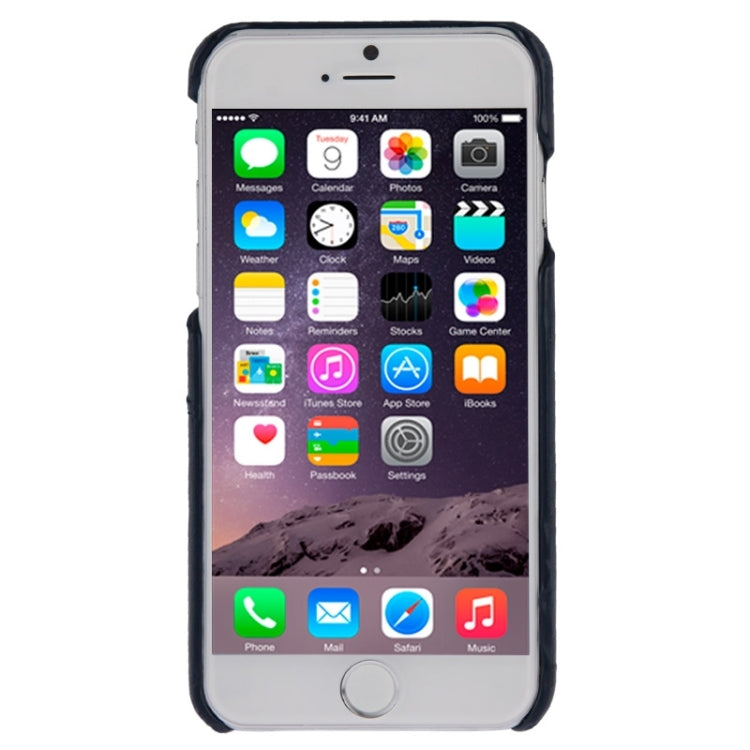 Deluxe Retro PU Leather Back Cover Case with Card Slots with Fashion Logo for iPhone 6 & 6S