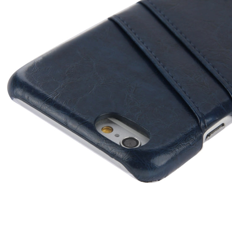 Deluxe Retro PU Leather Back Cover Case with Card Slots with Fashion Logo for iPhone 6 & 6S