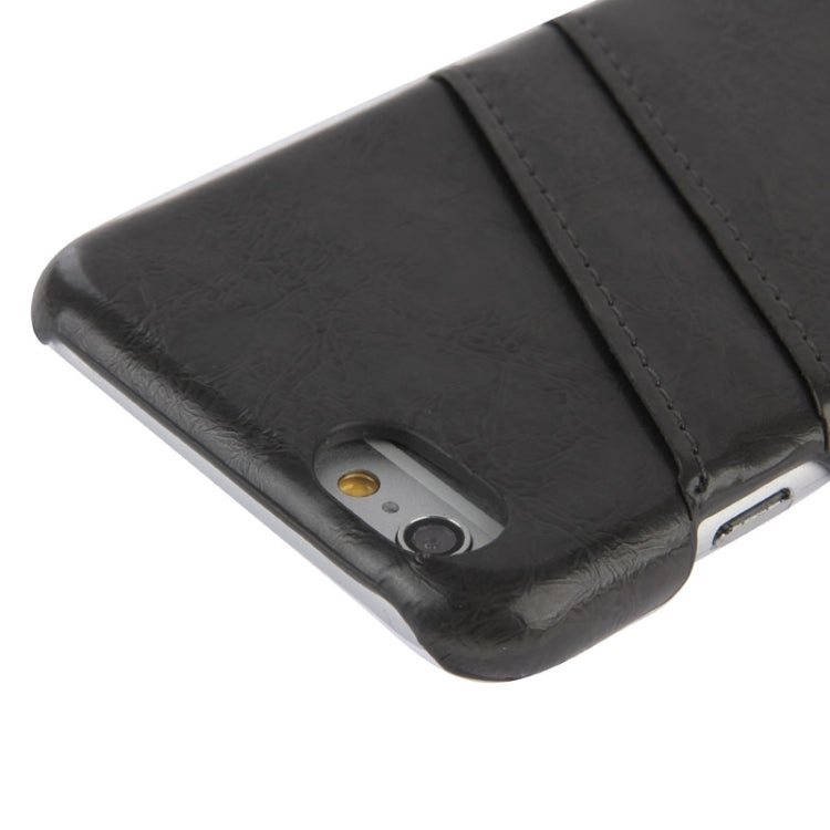 Deluxe Retro PU Leather Back Cover Case with Card Slots with Fashion Logo for iPhone 6 & 6S