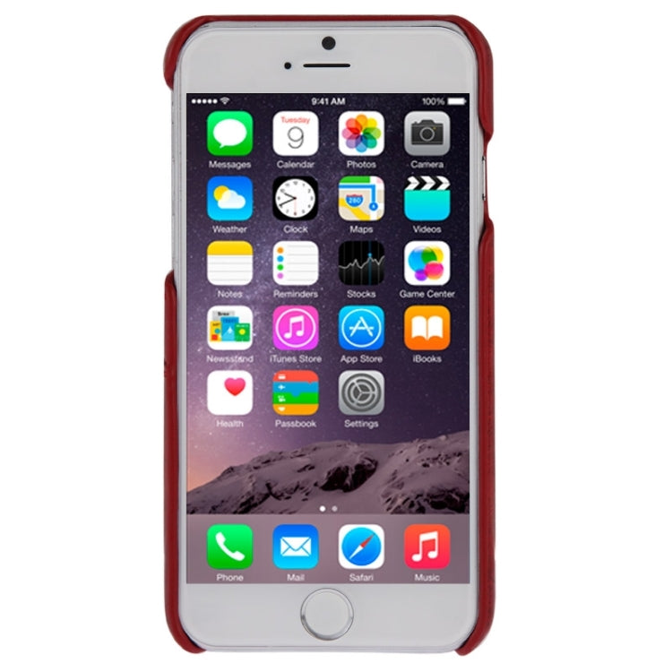 Deluxe Retro PU Leather Back Cover Case with Card Slots with Fashion Logo for iPhone 6 & 6S