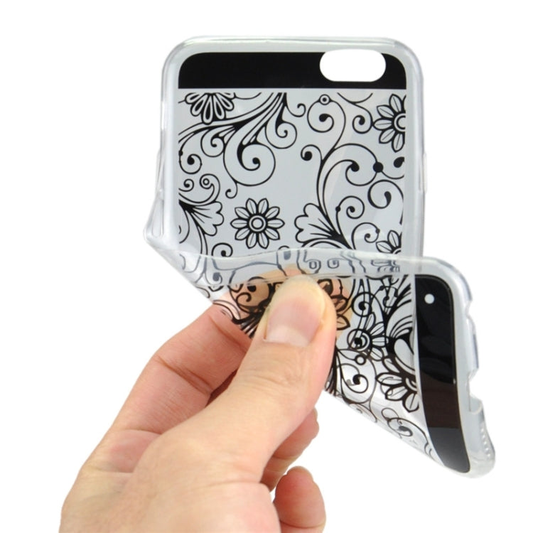Ultra-thin Flower Pattern Soft TPU Protective Case for iPhone 6 & 6S
