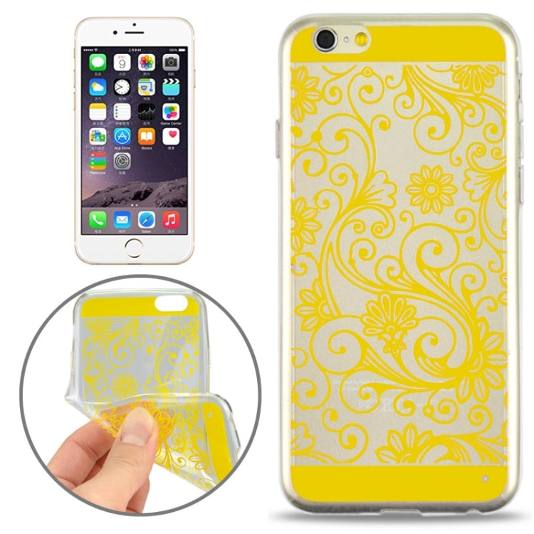 Ultra-thin Flower Pattern Soft TPU Protective Case for iPhone 6 & 6S
