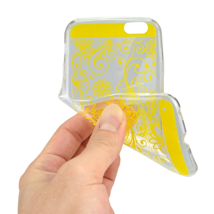 Ultra-thin Flower Pattern Soft TPU Protective Case for iPhone 6 & 6S
