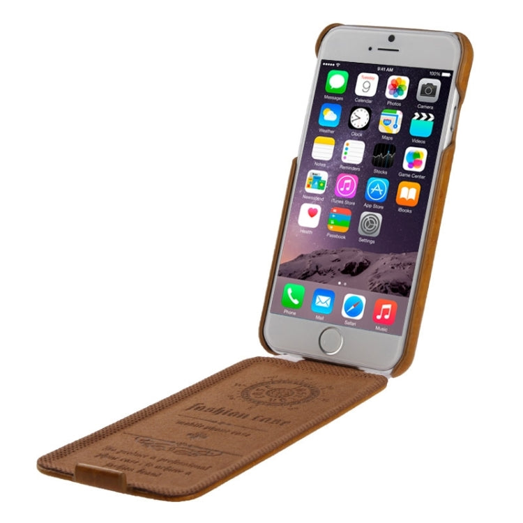 Deluxe Retro Flip PU Leather Case with Fashion Logo for iPhone 6 & 6S