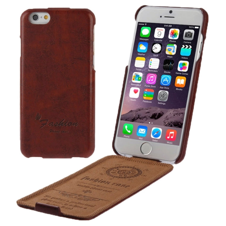 Deluxe Retro Flip PU Leather Case with Fashion Logo for iPhone 6 & 6S