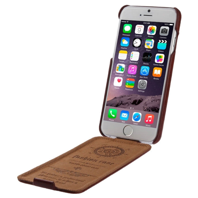 Deluxe Retro Flip PU Leather Case with Fashion Logo for iPhone 6 & 6S