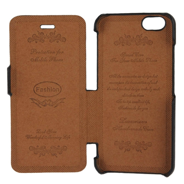 Litchi Texture Horizontal Flip Leather Case with Fashion Logo for iPhone 6