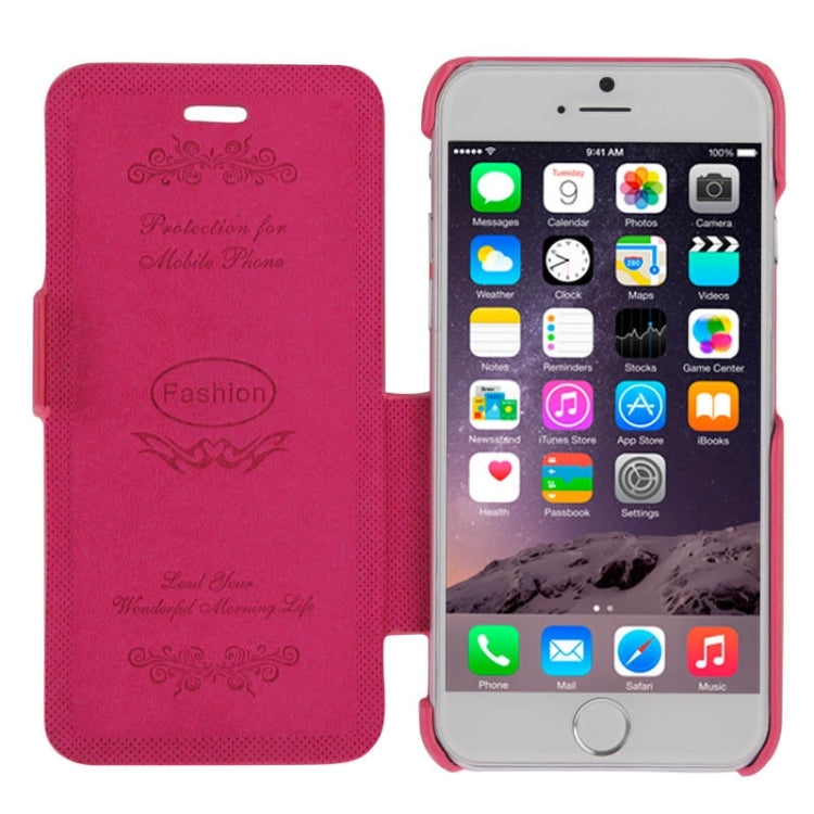 Litchi Texture Horizontal Flip Leather Case with Fashion Logo for iPhone 6
