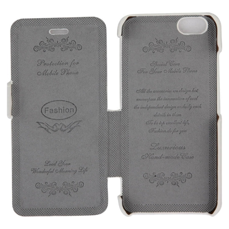 Litchi Texture Horizontal Flip Leather Case with Fashion Logo for iPhone 6