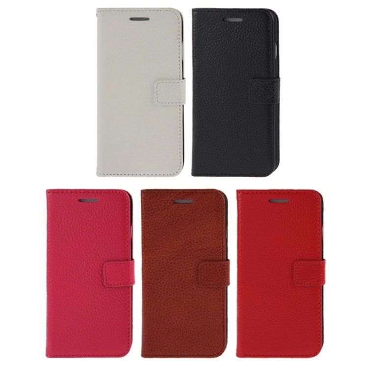 Litchi Texture Magnetic Leather Case with Holder & Card Slots & Wallet for iPhone 6