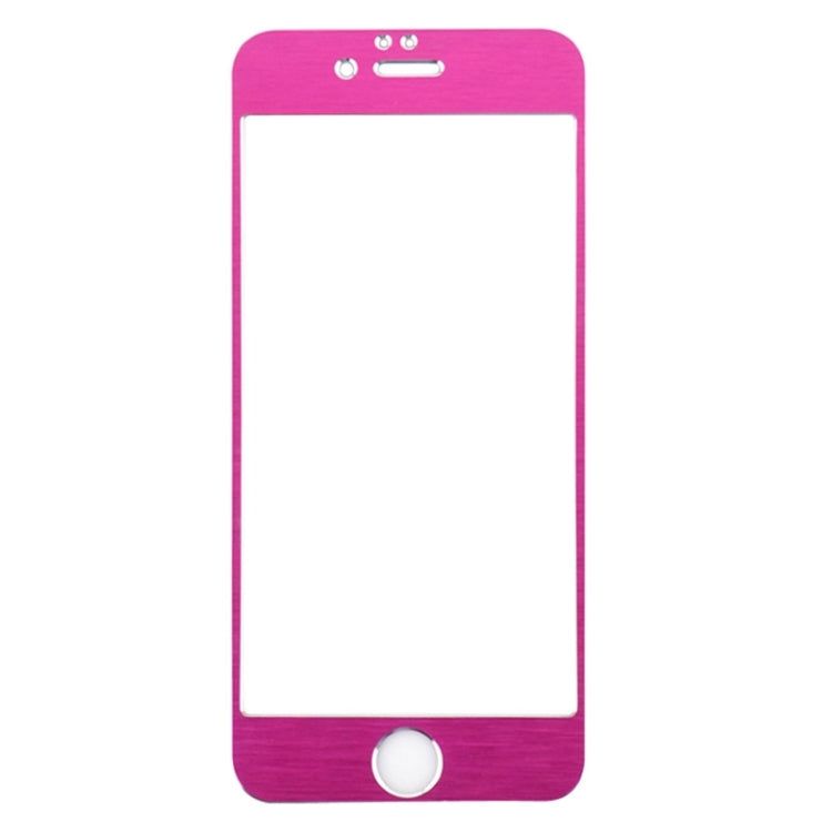 0.3mm 2.5D Titanium Alloy Brush Explosion-proof Screen Tempered Glass Film for iPhone 6