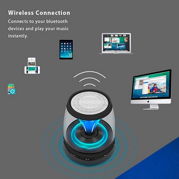 Fashionable Magic Lamp Mini Bluetooth v2.0 Speaker, Support TF Card / FM Radio