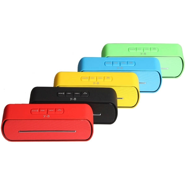 Y-8 Bluetooth v2.1 Speaker, Support Hands-free / AUX Jack / TF Card / U-Disk / FM Radio