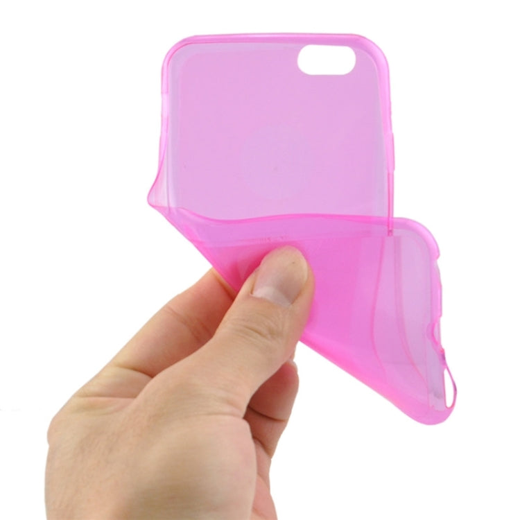 0.3mm Ultrathin CD Texture TPU Protective Transparent Case for iPhone 6