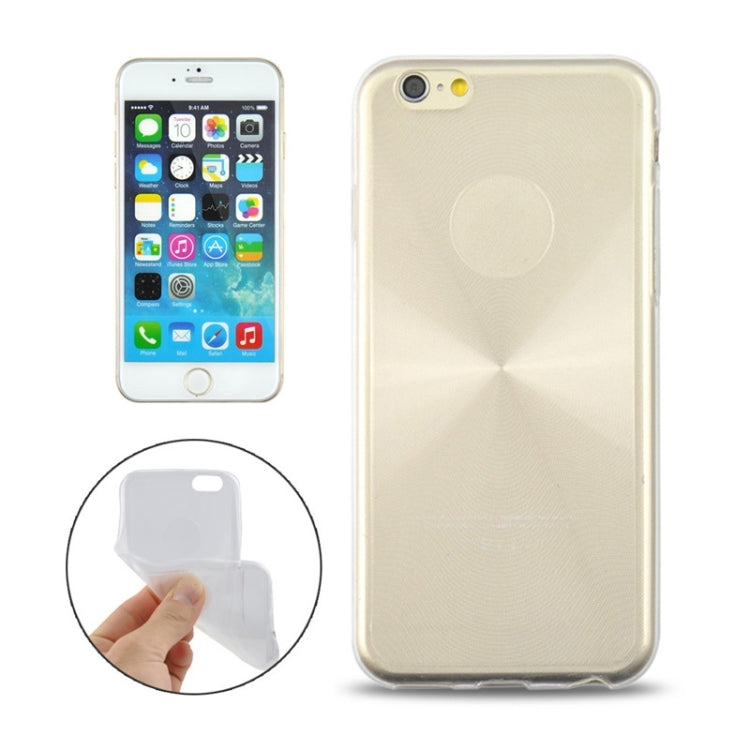 0.3mm Ultrathin CD Texture TPU Protective Transparent Case for iPhone 6