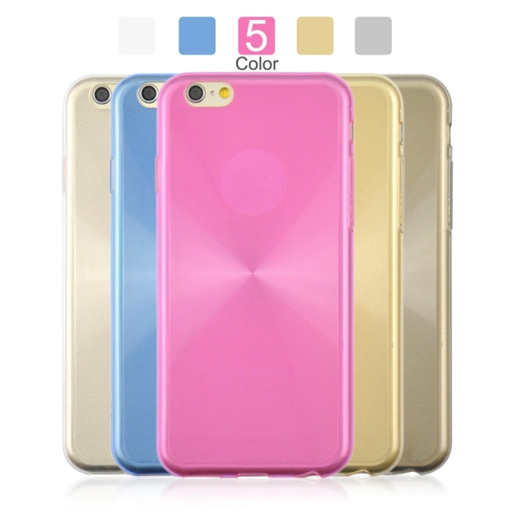 0.3mm Ultrathin CD Texture TPU Protective Transparent Case for iPhone 6
