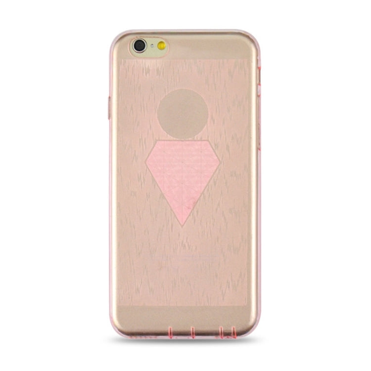 0.3mm Ultrathin Big Diamond Pattern Transparent TPU Case for iPhone 6