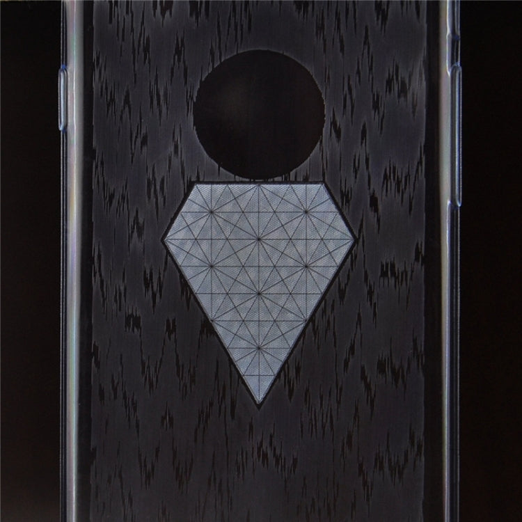 0.3mm Ultrathin Big Diamond Pattern Transparent TPU Case for iPhone 6