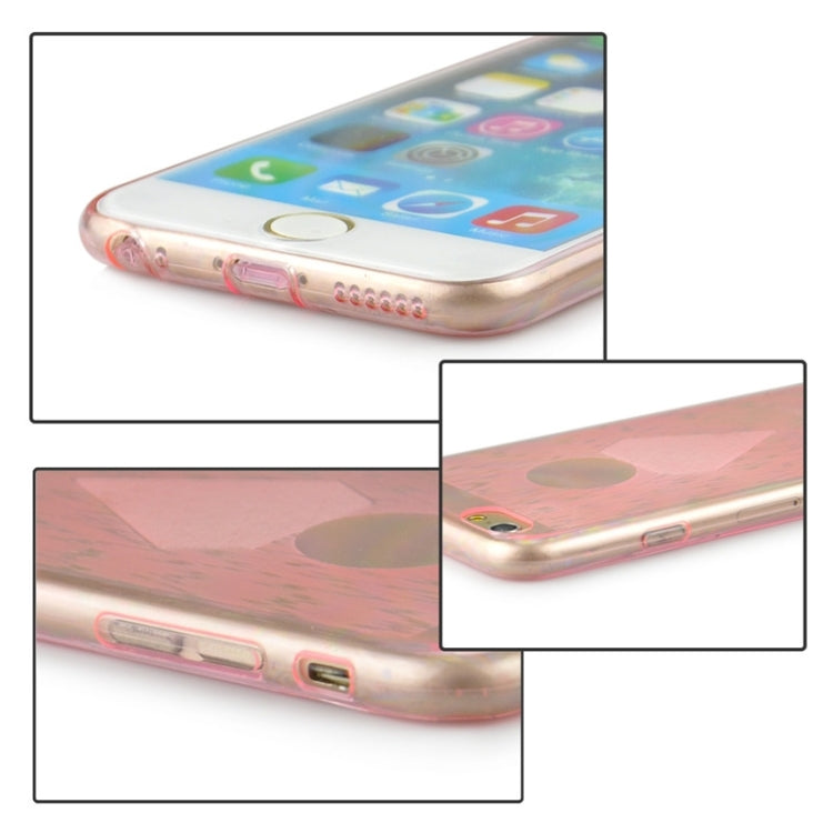 0.3mm Ultrathin Big Diamond Pattern Transparent TPU Case for iPhone 6