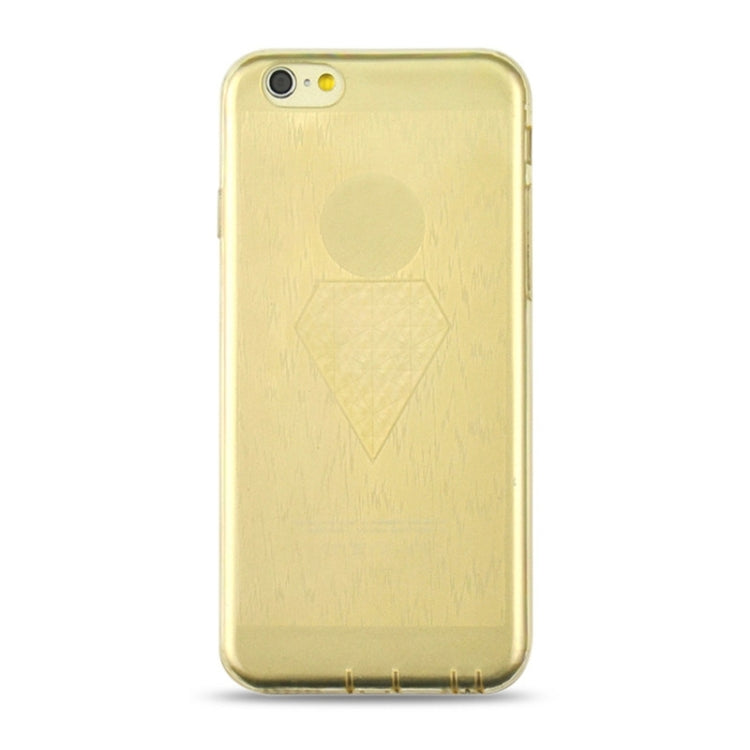 0.3mm Ultrathin Big Diamond Pattern Transparent TPU Case for iPhone 6