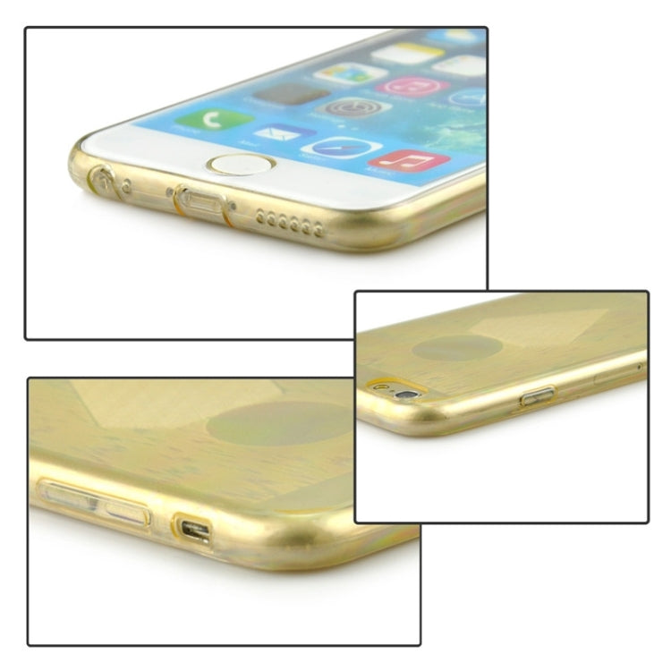 0.3mm Ultrathin Big Diamond Pattern Transparent TPU Case for iPhone 6